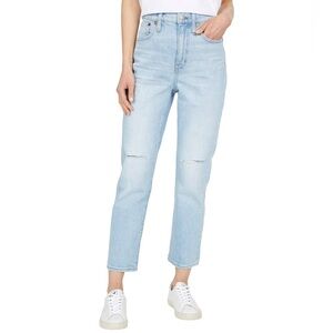 Madewell Women’s The High-Rise Slim Crop Boyjean in Dumas wash -  Size 27